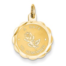 14k Gold A Date to Remember Charm hide-image