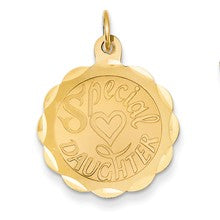 14k Gold Daughter Charm hide-image