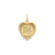 Happy Birthday Heart Disc Charm in 14k Gold