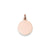 Plain Round Disc Charm in 14k Rose Gold