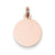 14k Rose Gold Plain Round Disc Charm hide-image