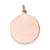 14k Rose Gold Plain Round Disc Charm hide-image