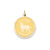 Golden Retriever Disc Charm in 14k Gold