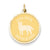 14k Gold Golden Retriever Disc Charm hide-image