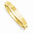 14K Yellow Gold Polished Solid Hinged Bangle Bracelet