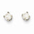 14k White Gold 3mm Cultured Pearl Stud Earrings