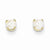 14k Yellow Gold 3mm June/Cultured Pearl Post Earrings