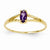 14k Yellow Gold Amethyst Birthstone Ring