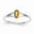 14k White Gold Citrine Birthstone Ring