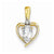 14k Gold Diamond & White Topaz pendant, Charm