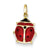 14k Gold Enameled Ladybug Charm hide-image