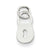 14k White Gold Polished Lock Charm hide-image