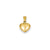 Puffed Heart Charm in 14k Gold