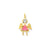 October Girl Angel Birthstone Charm in 14k Gold