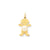 Girl 4mm Cultured Pearl-June Charm in 14k Gold