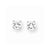 14k White Gold 5.5mm CZ stud Earrings