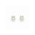 14k Yellow Gold 3mm Round CZ Post Earrings