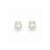 14k Yellow Gold 4mm Round CZ Post Earrings