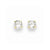 14k Yellow Gold 5mm Round CZ Post Earrings