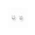 14k White Gold 2.75mm CZ stud Earrings