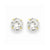 14k Yellow Gold 7mm Round CZ Post Earrings