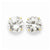 14k Yellow Gold 9mm Round CZ Post Earrings