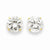 14k Yellow Gold 10mm Round CZ Post Earrings