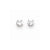 14k White Gold 3.5mm CZ stud Earrings