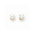 14k Yellow Gold 4mm CZ stud Earrings