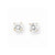 14k Yellow Gold 4.5mm CZ stud Earrings