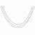 14K White Gold Black Diamond Briolette Necklace