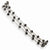 14K White Gold Black Diamond Briolette Bracelet