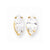 14k Yellow Gold 12x6mm Marquise Cubic Zirconia Earring, Jewelry Earrings