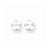 14k White Gold 5mm Cubic Zirconia Earrings