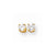 14k Yellow Gold 4mm Cubic Zirconia Earrings