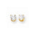 14k Yellow Gold 5mm Cubic Zirconia Earrings