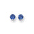 14k White Gold 5mm Tanvorite Earring, Jewelry Earrings