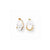 14k Yellow Gold 6x4mm Pear Cubic Zirconia Earrings