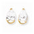 14k Yellow Gold 12x8mm Pear Cubic Zirconia Earrings