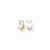 14k Yellow Gold 5x3mm Oval Cubic Zirconia Earrings