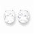 14k Yellow Gold Cubic ZirconiA Quality Diamond Oval Stud Earrings