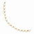 14K Yellow Gold with White Pearl Necklace