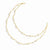 14K Yellow Gold Spiral Bead & Cultured Pearl Necklace