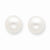 14k Yellow Gold 7-7.5mm White Freshwater Cultured Pearl Stud Earrings