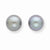 14k Yellow Gold 7-7.5mm Grey Freshwater Cultured Pearl Stud Earrings