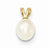 14k Gold 6mm Freshwater Cultured Rice Pearl Pendant, Pendants for Necklace