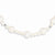14K White Gold Freshwater Cultured Pearl with Mirror Bead Necklace