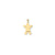 Solid Satin Engravable Boy Jumping Charm in 14k Gold