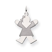 14k White Gold Kid Charm hide-image