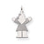 14k White Gold Kid Charm hide-image